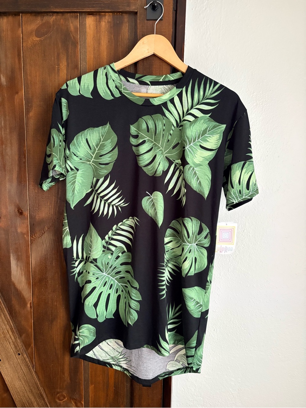 LuLaRoe Tropical Palm Leaf T-Shirt Dress 🌴✨